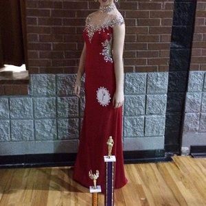 Red pageant/prom dress